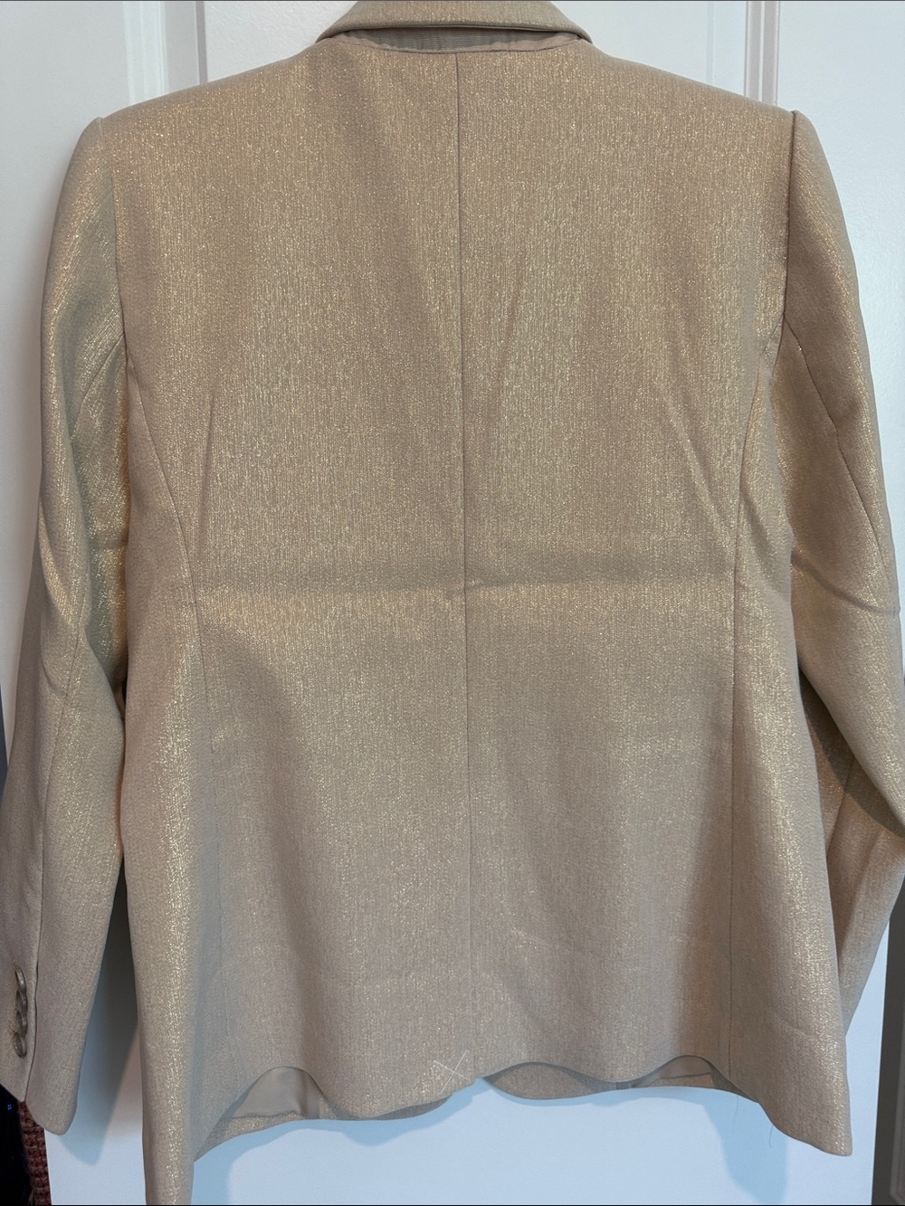 Ann Taylor Metallic Gold Blazer Jacket - Picture 4 of 4